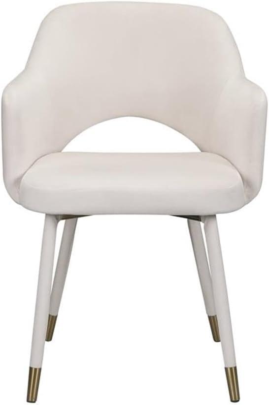 ACME Applewood Accent Chair in Cream Velvet & Gold