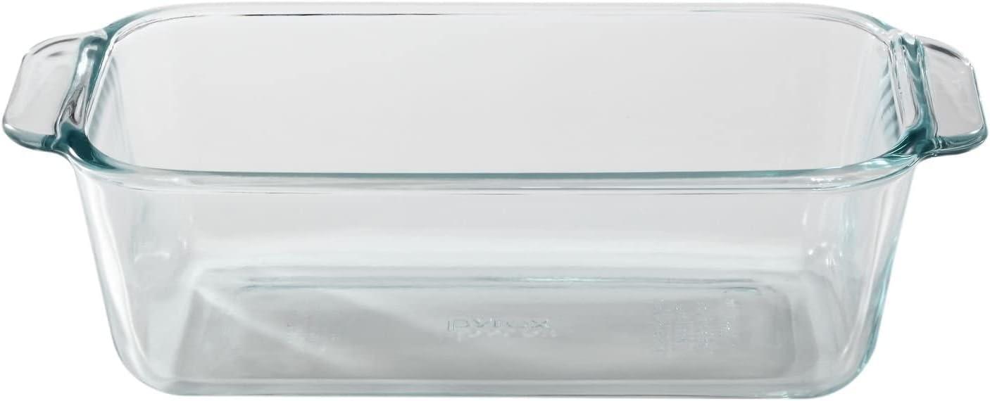 Pyrex Clear Glass 1.5 Quart Loaf Baking Dish