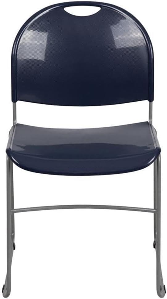 Flash Furniture HERCULES Series 880 lb. Capacity Ultra-Compact Stack Chair with Metal Frame