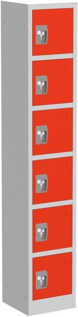 12'' Wide Steel 6-Tier School and Gym Locker