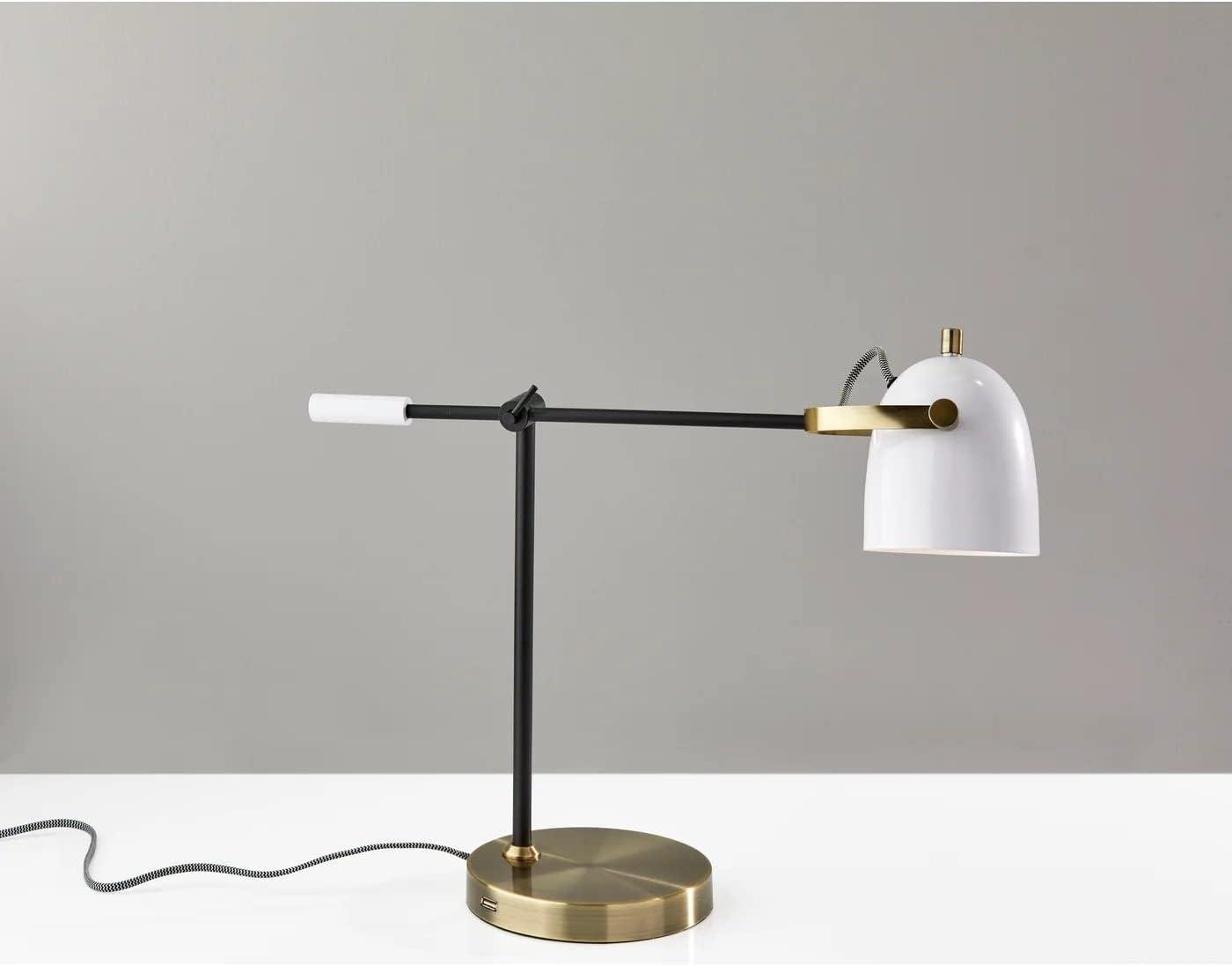 Kenneth Metal USB Task Table Lamp (29")