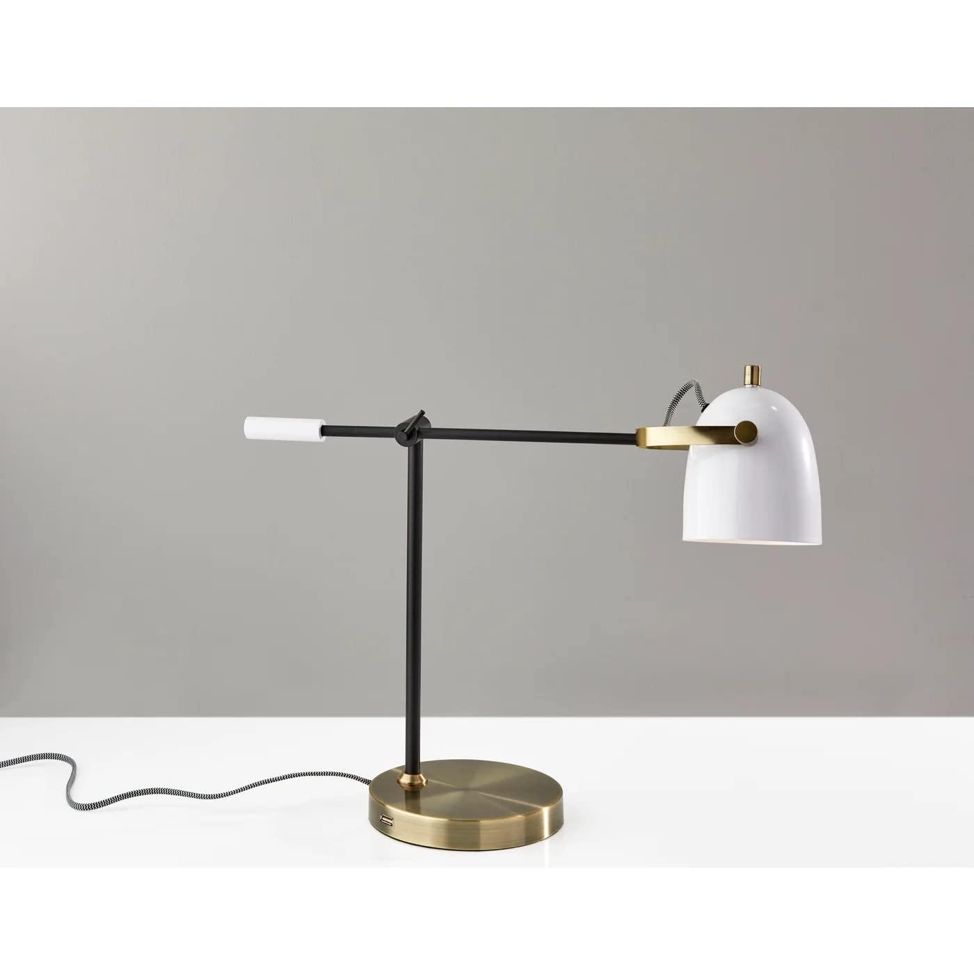 Kenneth Metal USB Task Table Lamp (29")