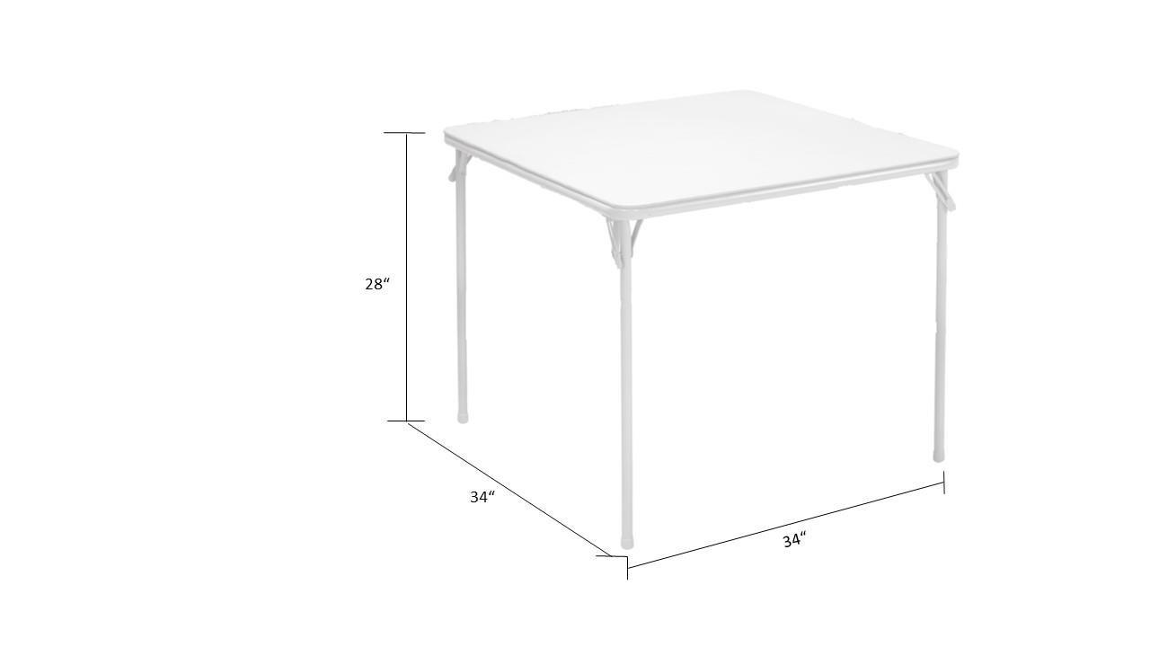 COSCO 5-Piece Folding Table and Chair Set, Tan