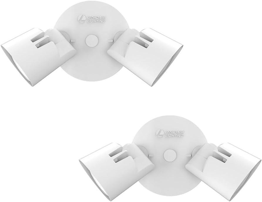 Lithonia Lighting Hgx Led 2Rh 40K 120 Cp2 M2 Pack Of (2) Home Guard Hgx Double Light