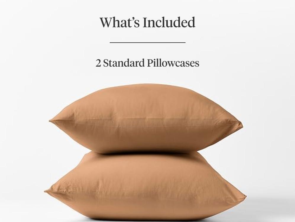 Coyuchi Organic Crinkled Percale Pillowcase Set of 2