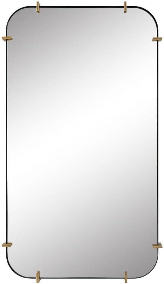 Uttermost Pali Black 27 1/4" x 47 1/2" Rectangular Wall Mirror