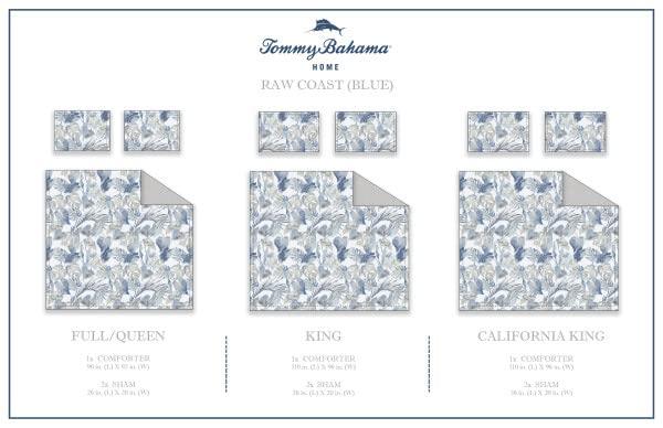 Tommy Bahama Home Tommy Bahama Raw Coast Blue Cotton Comforter Set