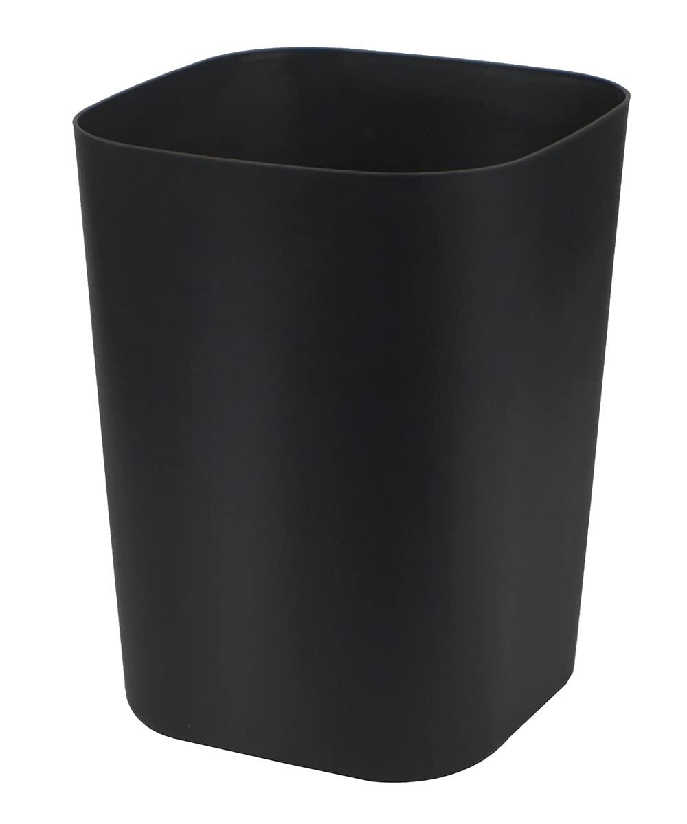 Black Square 2 Gallon Plastic Trash Can