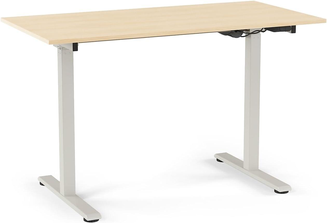 Union & Scale Essentials 48"W Adjustable Standing Desk Natural (UN60415-CC)