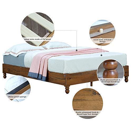 Millwood Pines 12" Wood Bed Frame