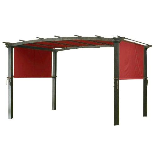 Garden Winds Universal Replacement Canopy Top Cover for Pergola Structures - Standard 350 - Midnight Trellis