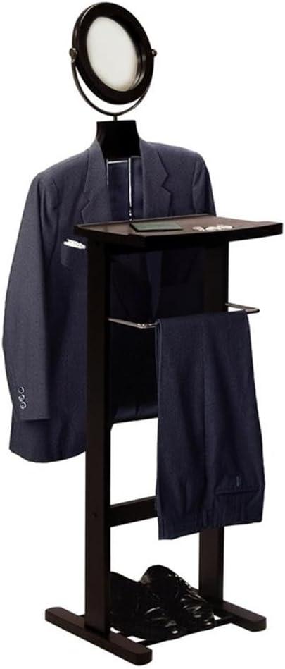 Carson Valet Stand - Dark Espresso - Winsome: Suit & Accessory Organizer, Shoe Rack, Tilt Mirror