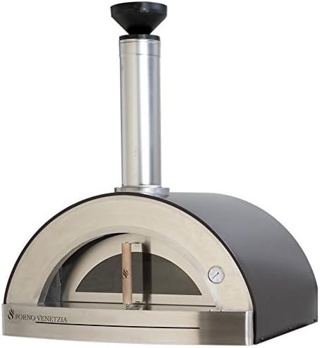 Forno Venetzia Forno Venetzia Torino Stainless Steel Countertop Wood Burning Pizza Oven