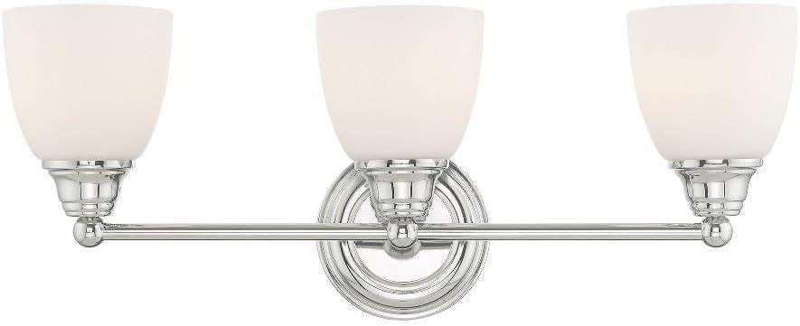 Livex Lighting Somerville 3 - Light Vanity in Polished Chrome