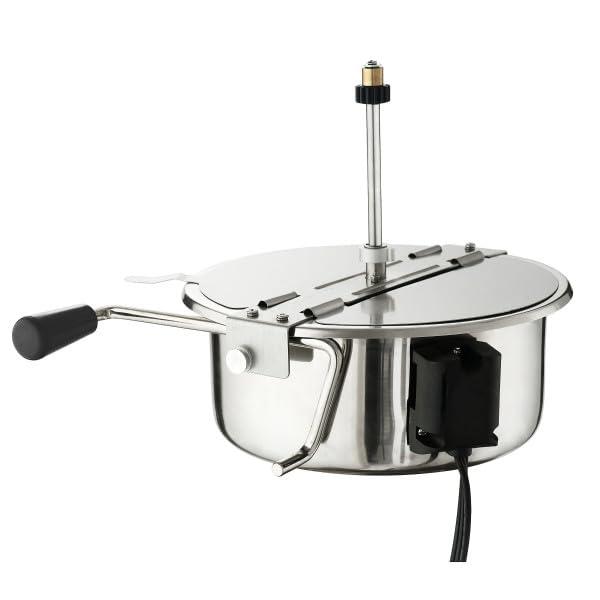 Great Northern Popcorn Lincoln Popcorn Machine with Cart - 8oz Popper with Stainless-Steel Kettle by Great Northern Popcorn