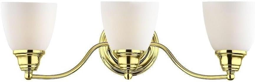 Livex Lighting Somerville 3 - Light Vanity in  Polished Brass