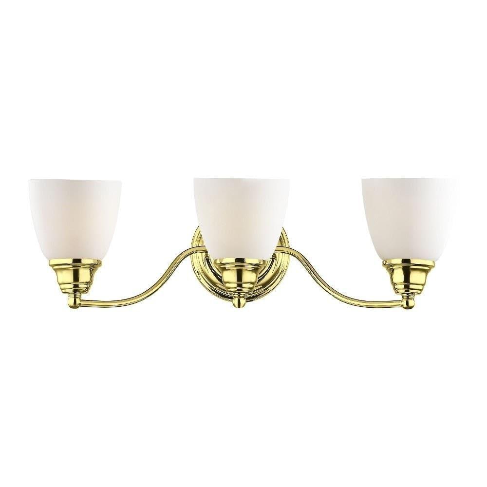 Livex Lighting Somerville 3 - Light Vanity in  Polished Brass