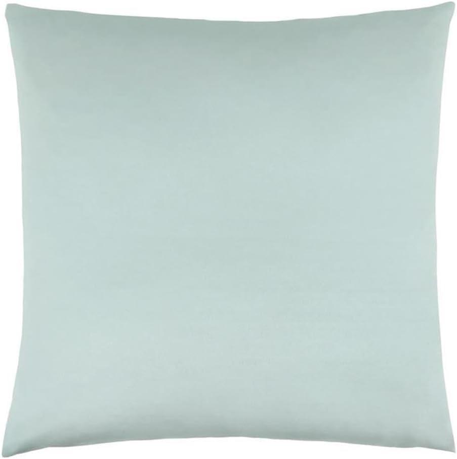 Mint Satin 18" Square Decorative Throw Pillow with Polyester Insert