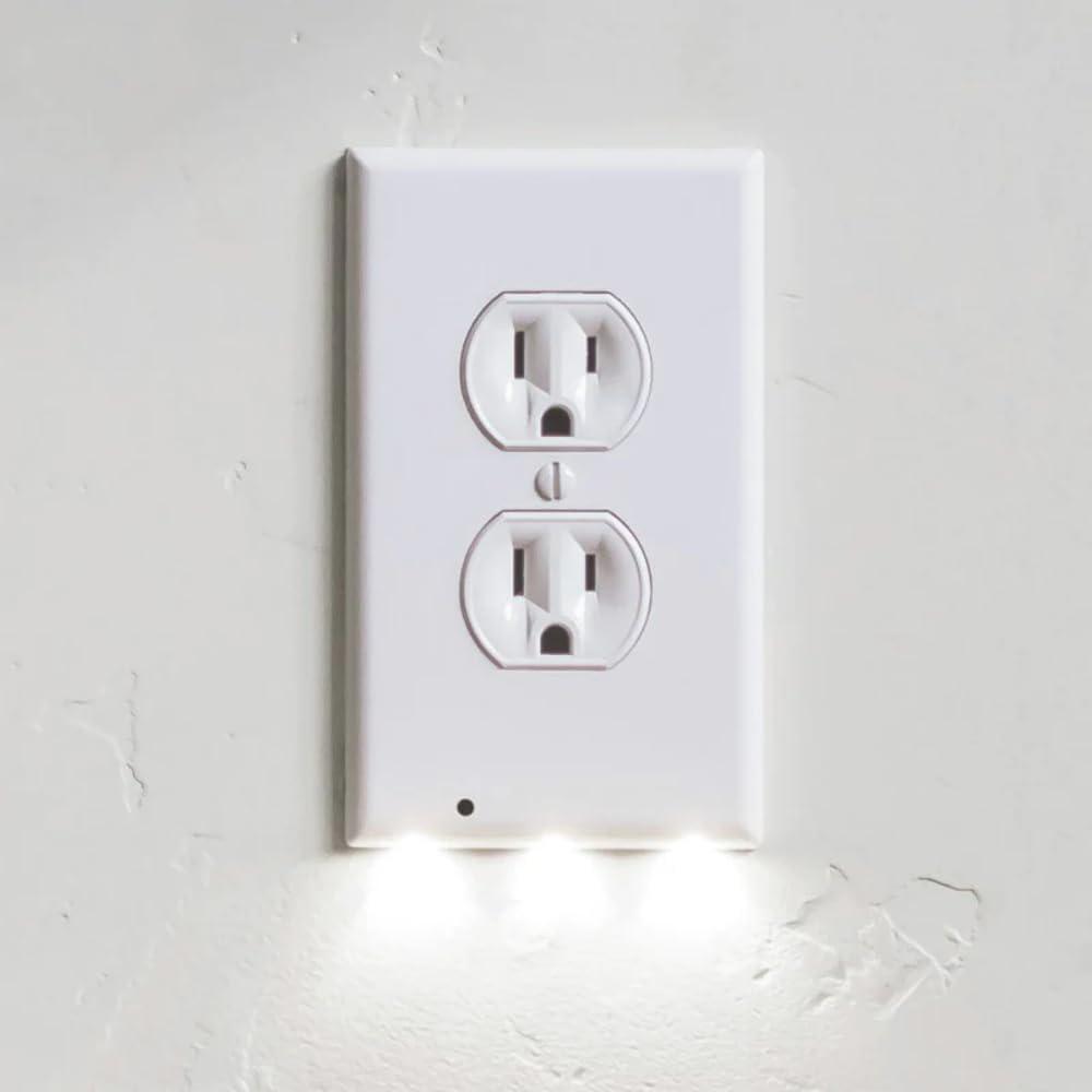 Outlet Cover Duplex Wall Plate LED Night Light