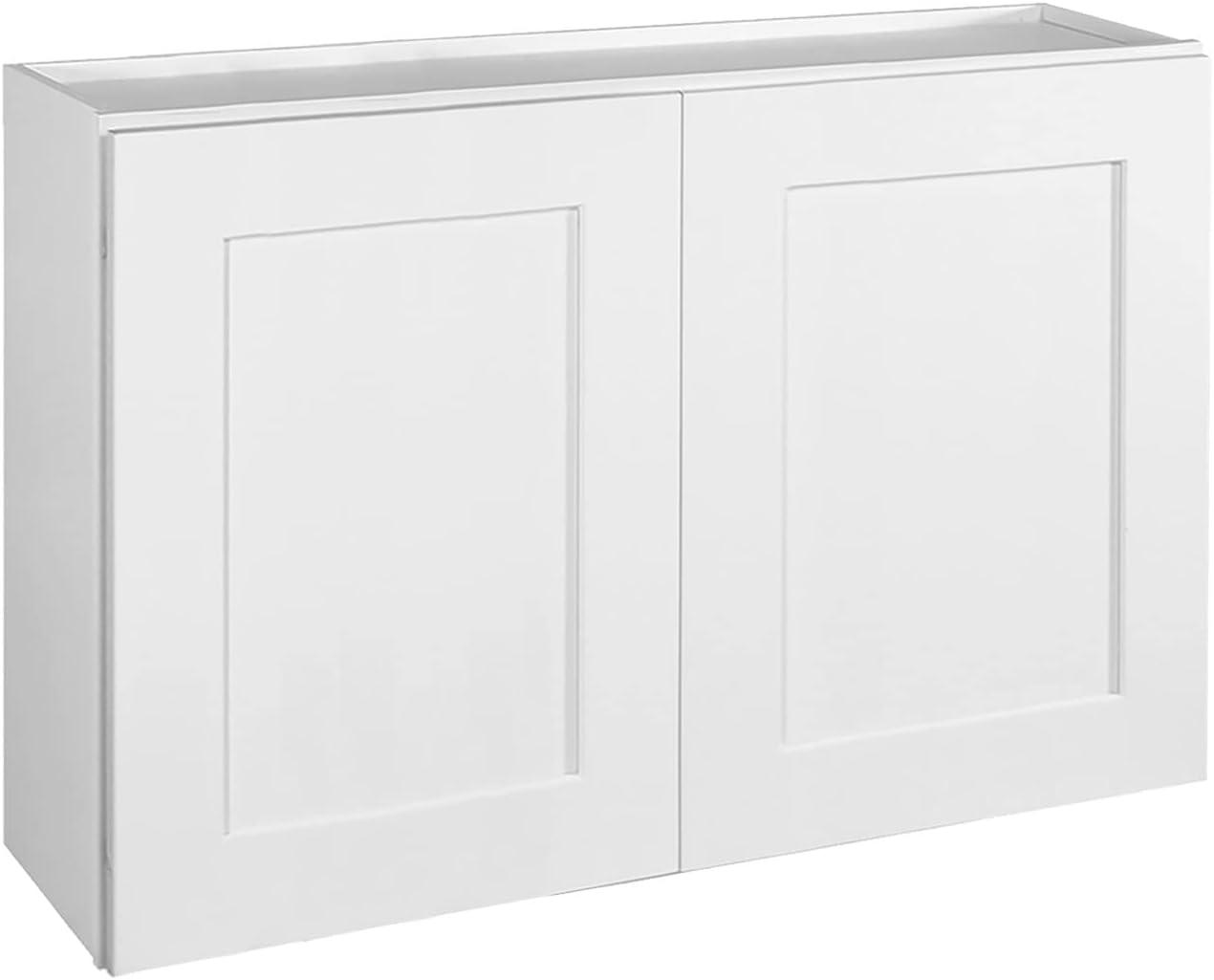Design House 561613 Brookings Unassembled Shaker Tall Wall Kitchen Cabinet 36x24x12, White