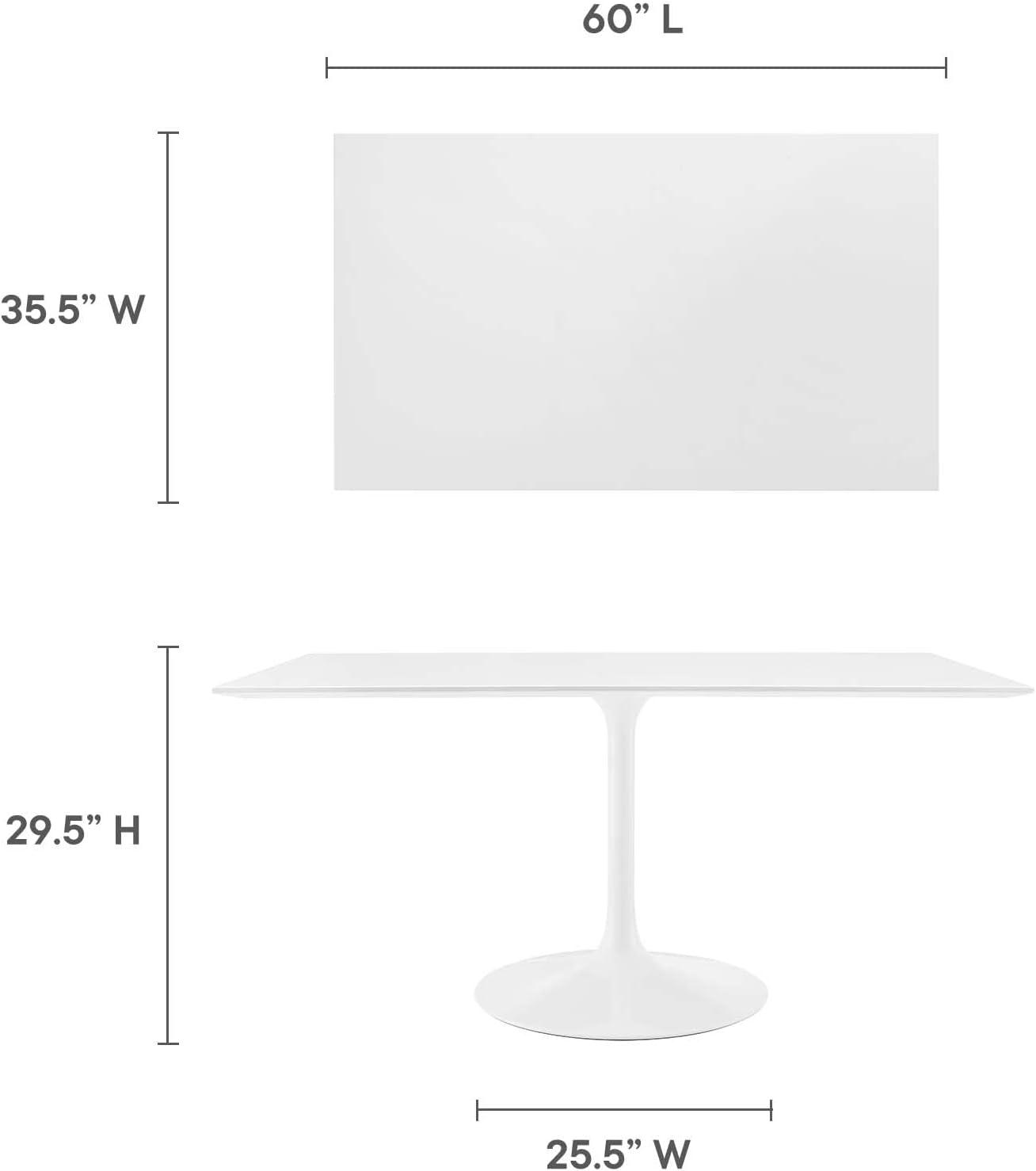 Modway Lippa 60" Rectangle Dining Table