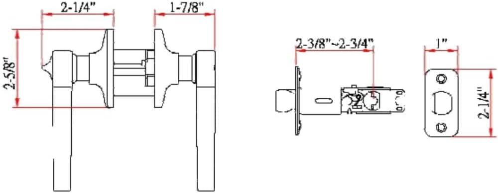 Oil Rubbed Bronze Universal Privacy Door Lever