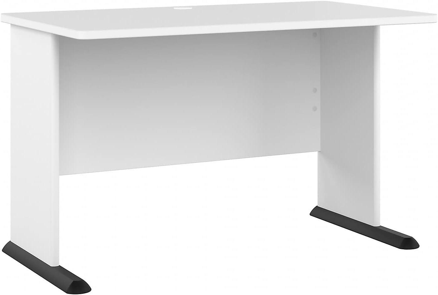 Studio A 48W Computer Desk in White - Engineered Wood