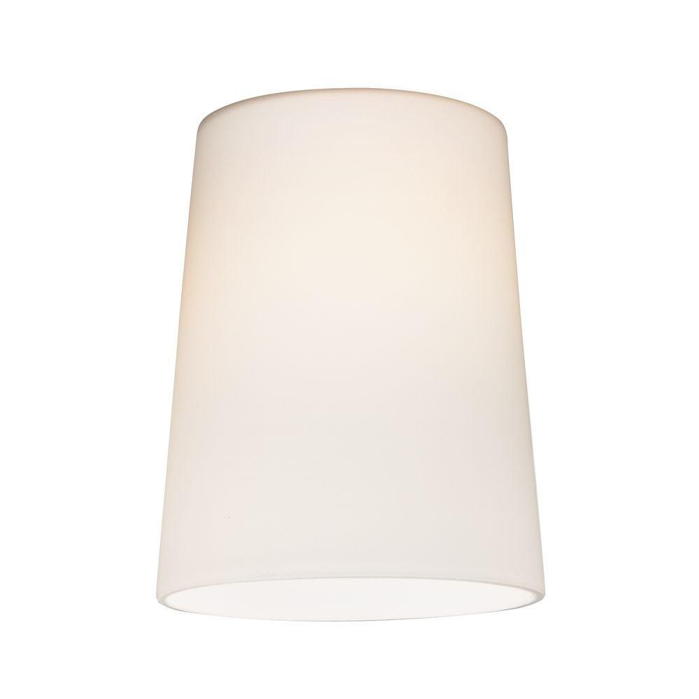 Satin White Cone Glass Wall Mount Shade