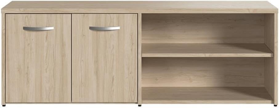 Bush Business Furniture Studio C Low Storage Cabinet with Doors and Shelves