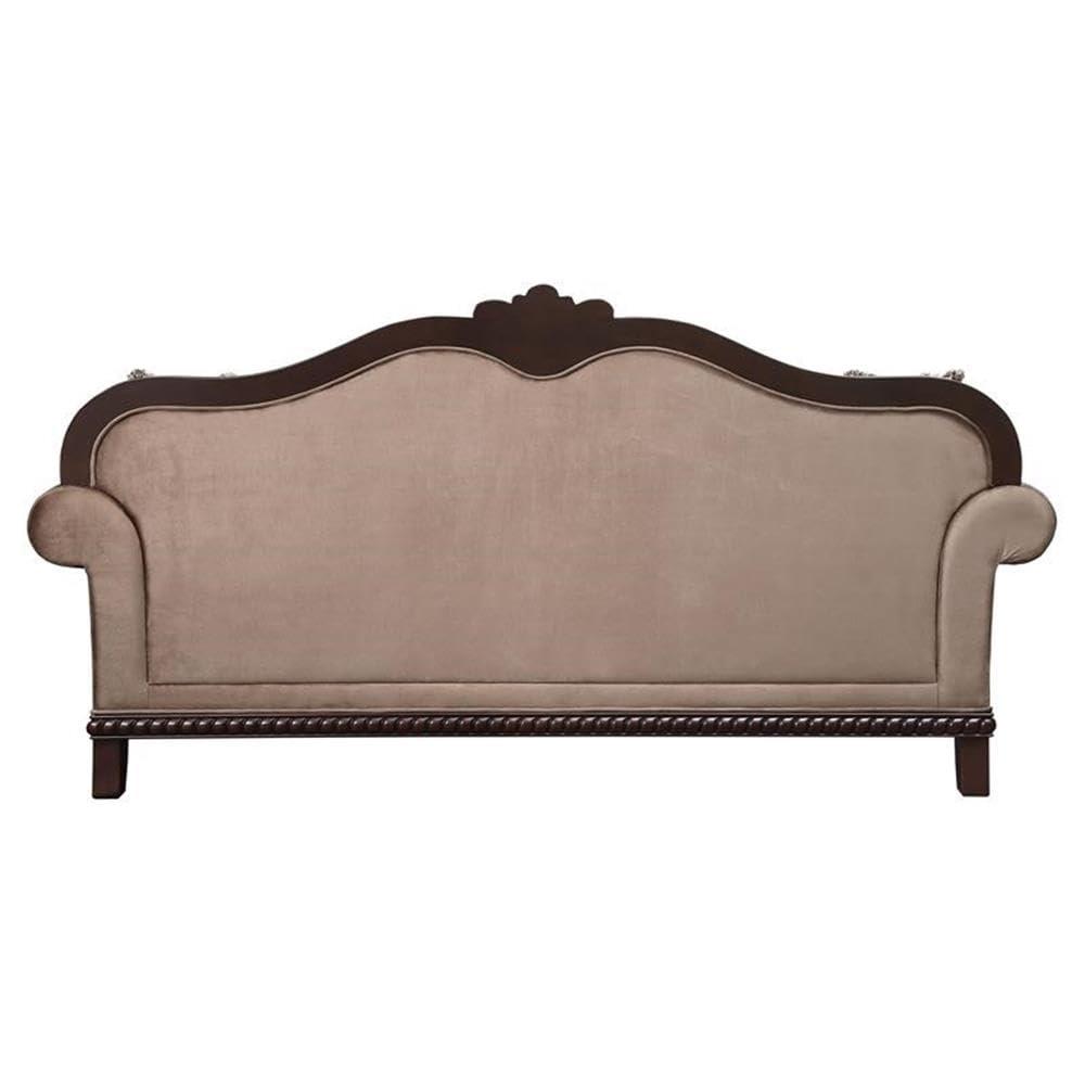 89" Chateau De Ville Sofa with Nailhead Trim & Wood Carving - Acme Furniture