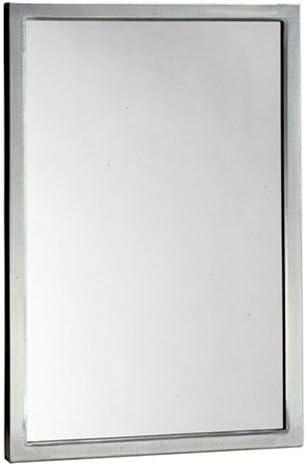 Bobrick B-290 1836 Stainless 18 x 36" Welded Frame Mirror"