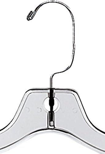 17 inch Clear Plastic Dress Hangers (Case of 20)