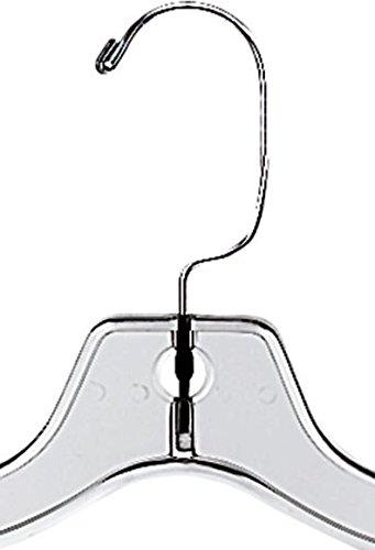 17 inch Clear Plastic Dress Hangers (Case of 20)