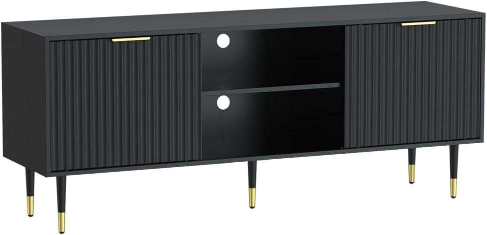 Mercer41 Modern TV Stand with Storage Cabinet  & Cable Management for TV up to 65''