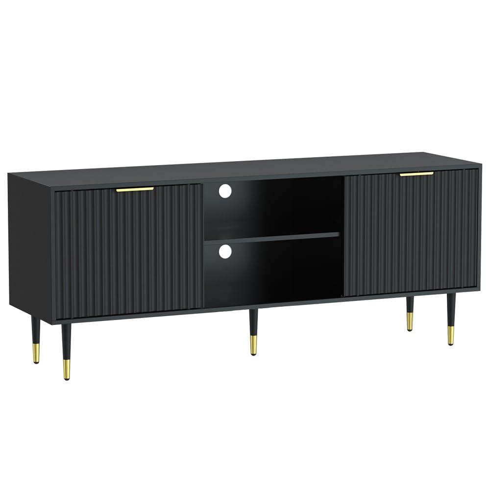 Mercer41 Modern TV Stand with Storage Cabinet  & Cable Management for TV up to 65''