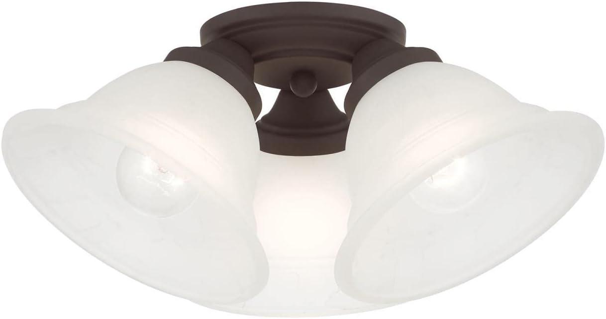 Livex Lighting Wynnewood 3 - Light Flush Mount in  Bronze