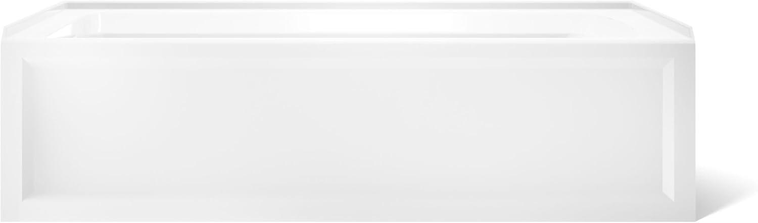 72" x 36" Acrylic Alcove Soaking Bathtub with Comfort Depth