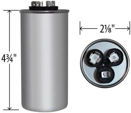 Genteq 97F9838/C4405R Round Capacitor 40 5 UF MFD, 440V