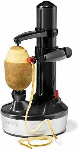 Black Electric Fruit and Vegetable Peeler with Plastic Blade