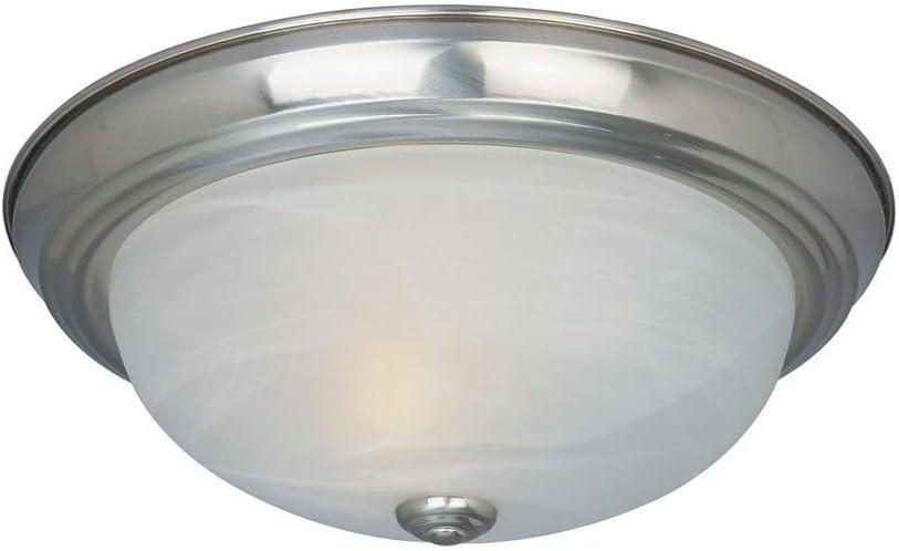 Designers Fountain 11 inch 2-Light Satin Platinum Flush Mount Ceiling Light, 1257S-SP-AL