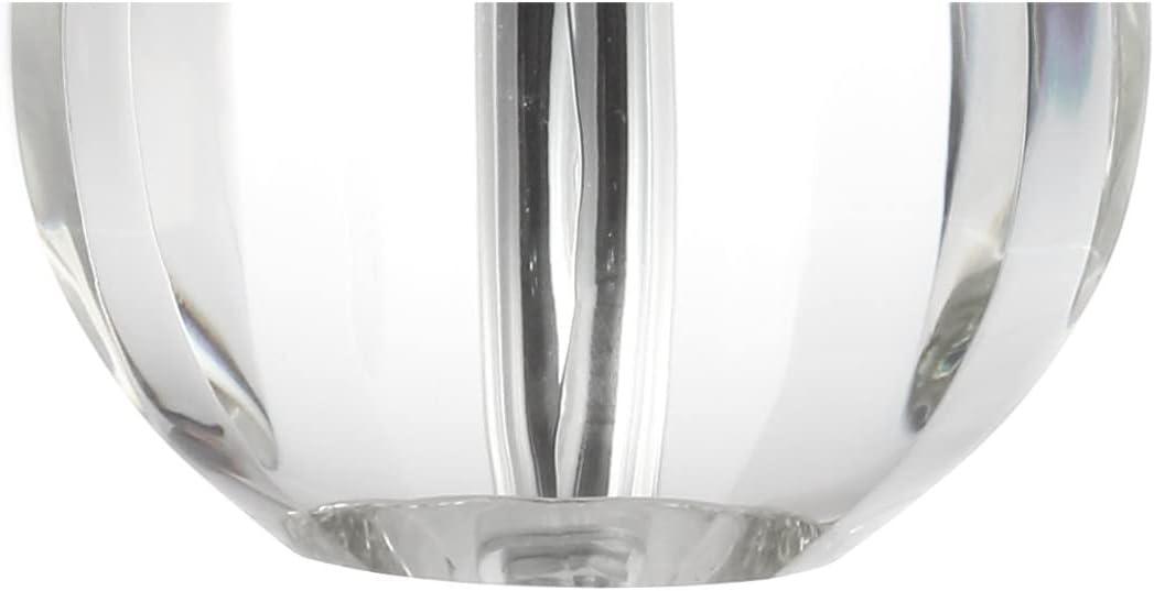 JONATHAN Y Goddard 16" Crystal Ball/Metal LED Table Lamp, Clear