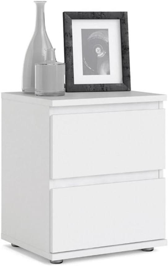 Tvilum, Aurora 2 Drawer Nightstand, White