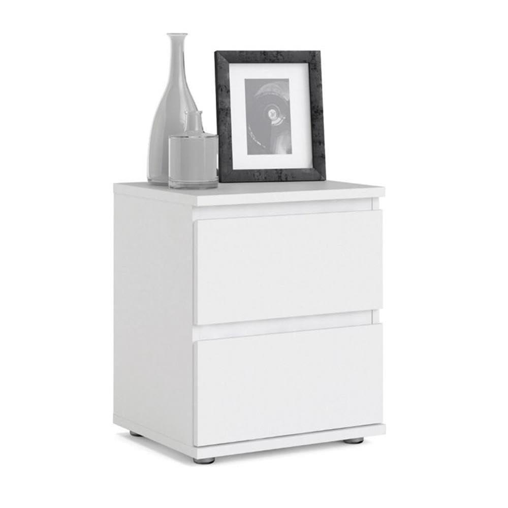 Tvilum, Aurora 2 Drawer Nightstand, White