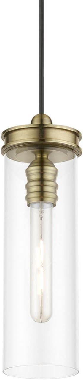 Livex Lighting Devoe 1 - Light Pendant in  Antique Brass