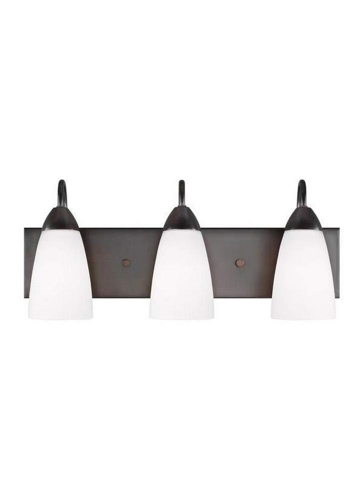 Generation Lighting 4420203-710 Seville Three - Light Wall/Bath Vanity Style Fixture, Bronze