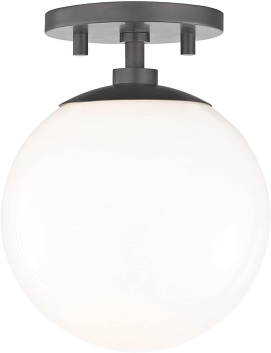 Mitzi H105601 Stella 1 Light 7" Wide Semi-Flush Globe Ceiling Fixture - Bronze