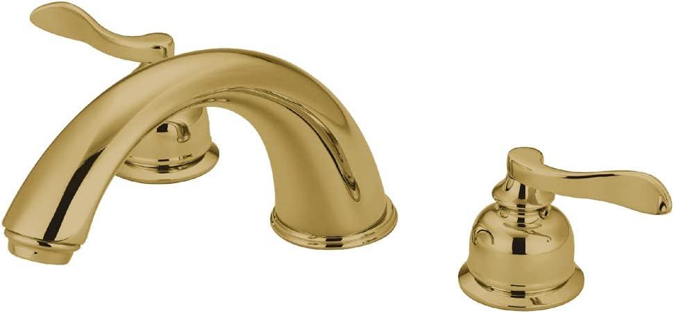 Kingston Brass KB8362NFL NuWave French Two-Handle Roman Tub Faucet, Polished Brass