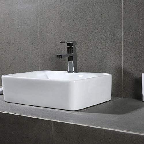 Safavieh Fen 18.9'' White Ceramic Rectangular Bathroom Sink