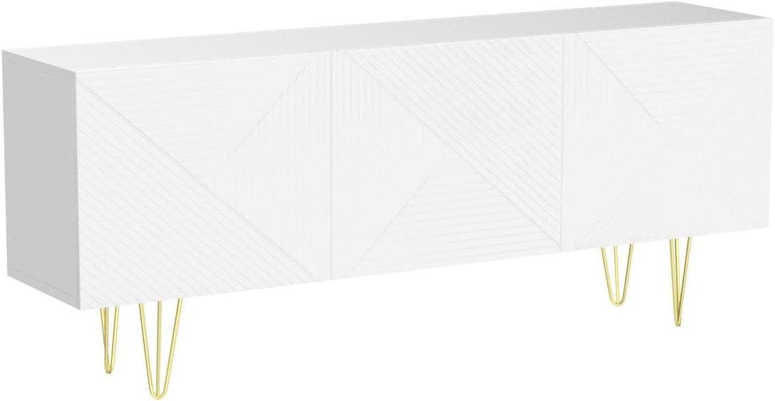 Giza 3D 63" Sideboard - White