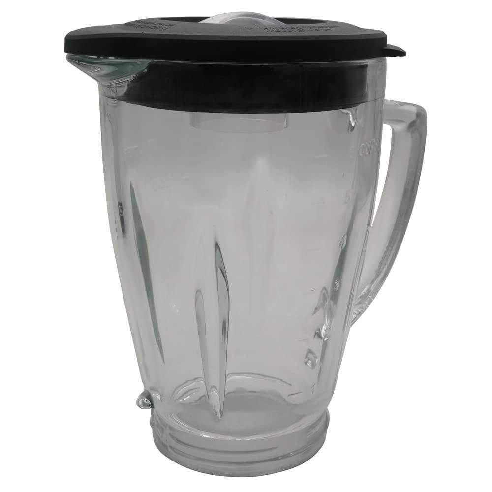 6-Cup Glass Jar Replacement Part 124461, Includes Lid, Compatible with Classic Series Blender